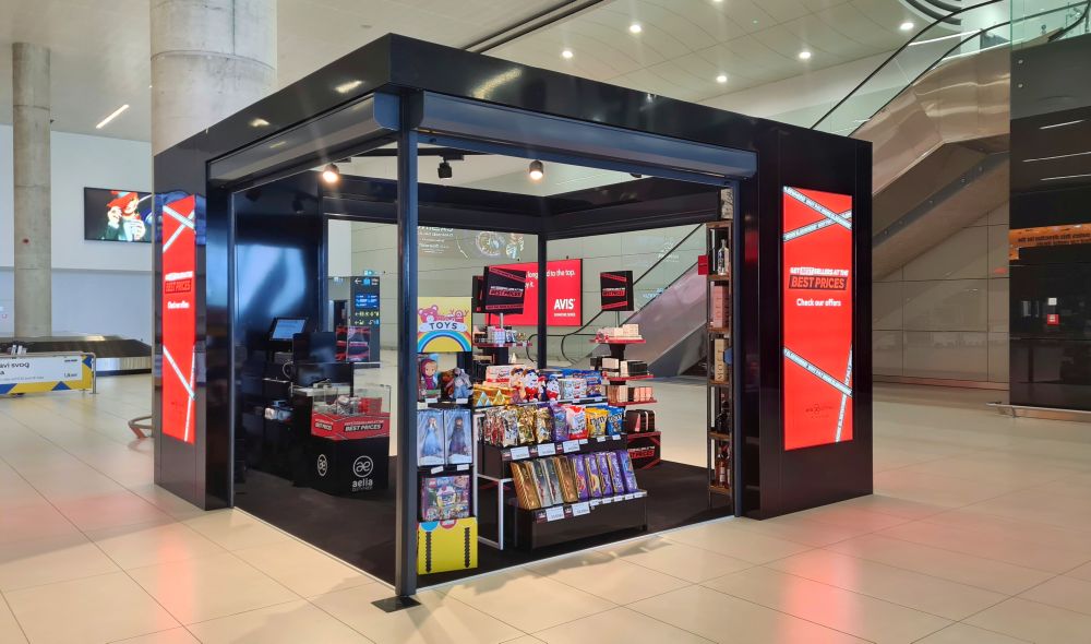 Franjo Tuđman Airport Zagreb Arrivals Aelia Duty Free pop up store
