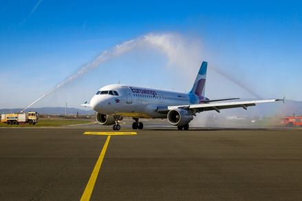 Eurowings - inaugural flight on schedule route Zagreb-Düsseldorf