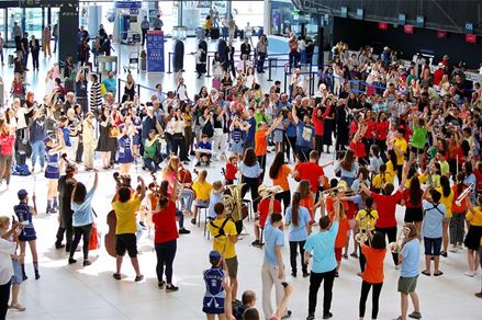 Flash mob for the World Music Day