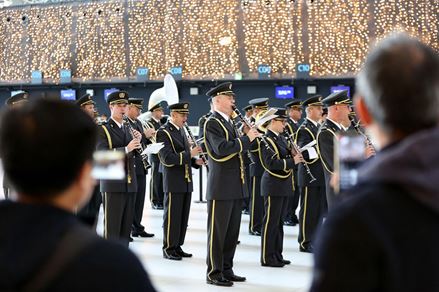 Symphonic Wind Orchestra of the Croatian Armed Forces at Zagreb Airport