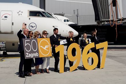 Lufthansa celebrates 50 years of service in Croatia 